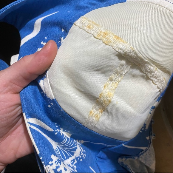 Malia Honolulu Vintage dress - blue and white size 10 - adjustable straps - Picture 5 of 15